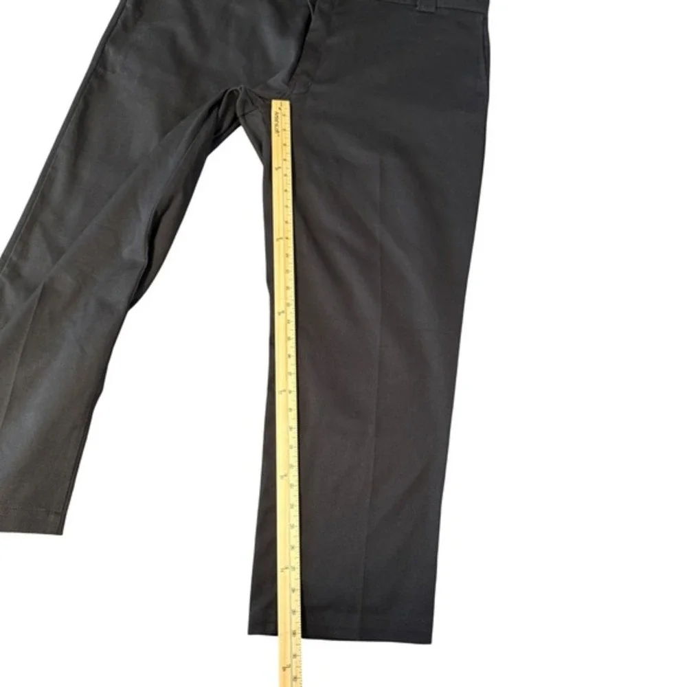 Dickies‎ Black Pants Work Slacks Mens 874 Original Fit Flex Straight Leg 44x30